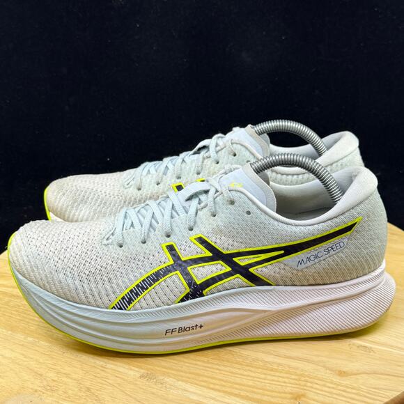 ASICS Wmns Magic Speed 2 'Sky Lime' 1012B274-402 Size 10.5 Athletic Shoe - Picture 7 of 10